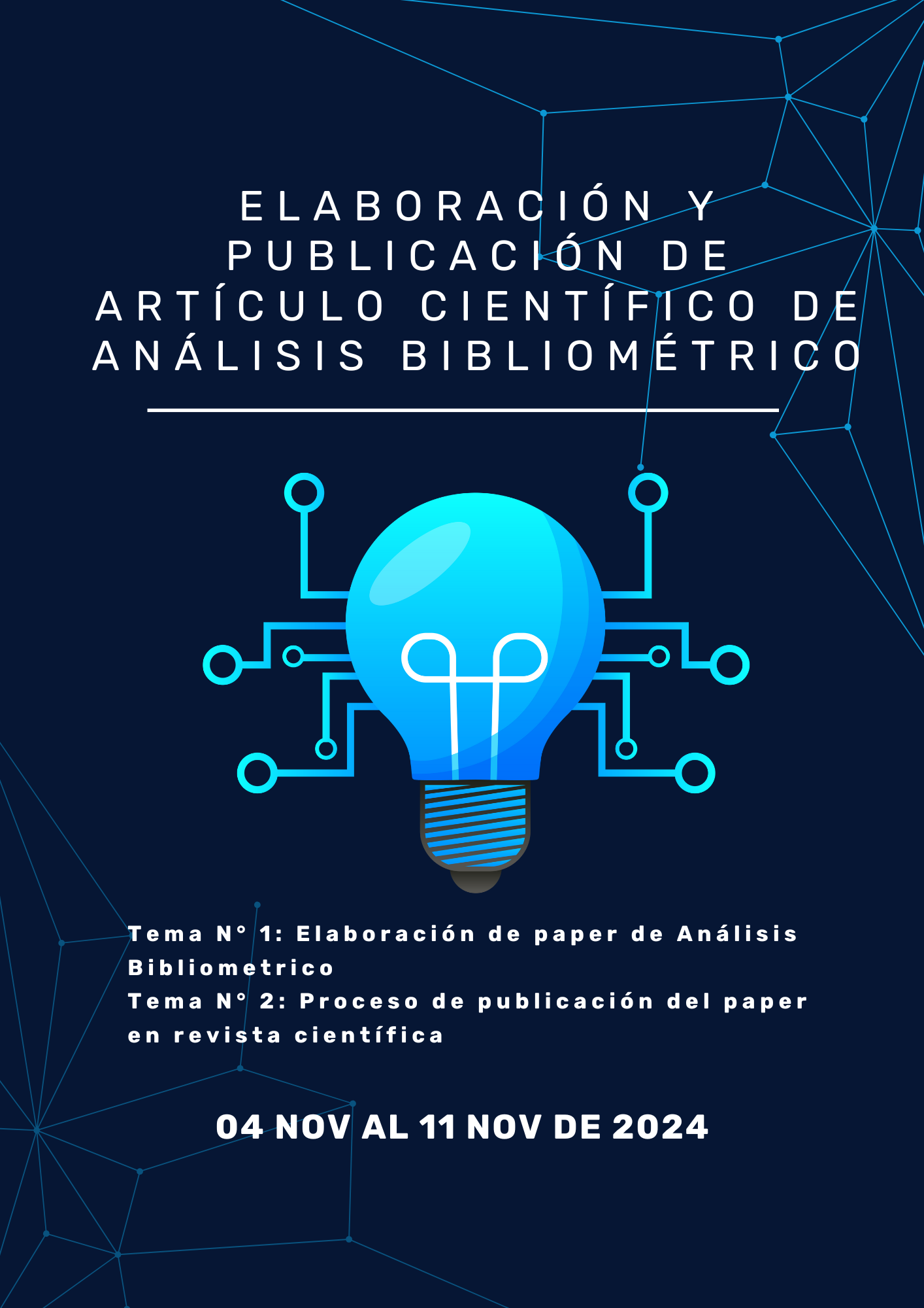 ELABORACIÓN Y PUBLICACIÓN DE ARTÍCULO CIENTÍFICO DE ANÁLISIS BIBLIOMÉTRICO