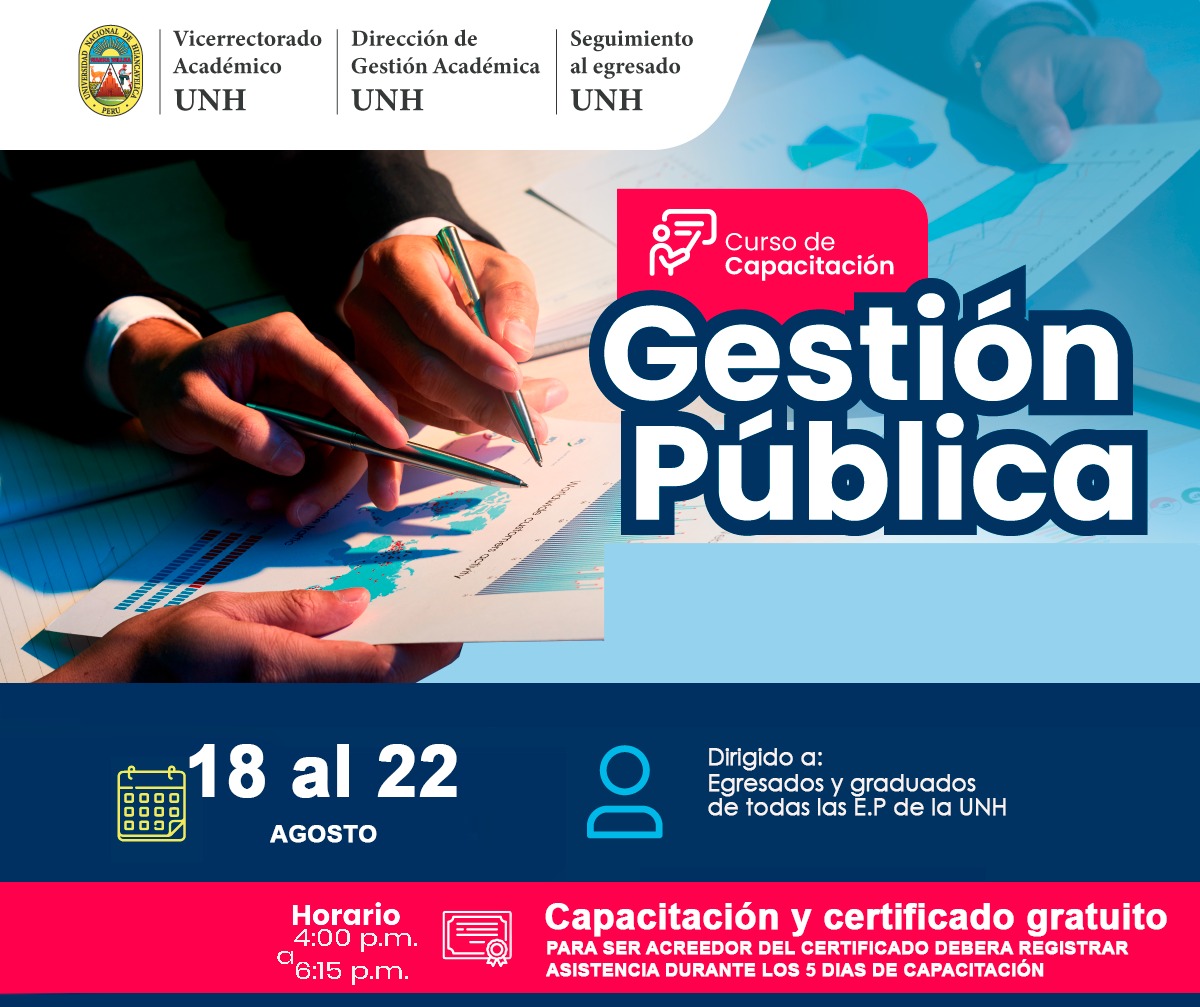 CAPACITACION EN GESTION PUBLICA - 2025 